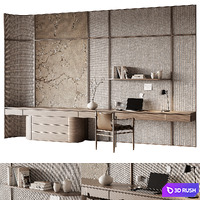 Workplace 14 3D Model Vray, Corona