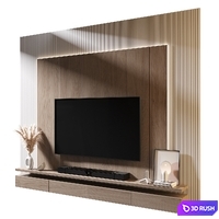 TV Wall | Set 1083 3D Model Vray, Corona