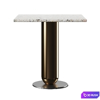 Pianca Ettorino Square Terrazzo Table 3D Model Vray, Corona