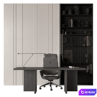 Boss Desk - Office Furniture 764 3D Model Vray, Corona
