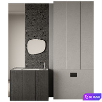 Bathroom Furniture 15 3D Model Vray, Corona