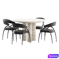 Dining set 013 3D Model Corona