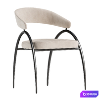 Dining set 013 3D Model Corona