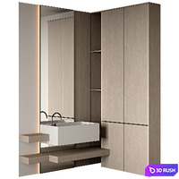 Bathroom Furniture 16 3D Model Vray, Corona