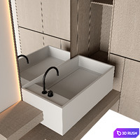 Bathroom Furniture 16 3D Model Vray, Corona