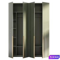 Amadeo wardrobe 3D Model Vray, Corona