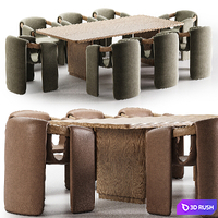 SARI Chair rina table 3D Model Corona