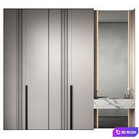 Wardrobe 64 3D Model Corona