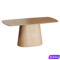 Mount dining table 3D Model Vray, Corona