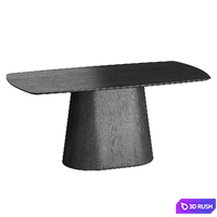 Mount dining table 3D Model Vray, Corona