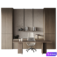 Workplace 16 3D Model Vray, Corona