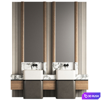 Bathroom furniture 17 3D Model Corona