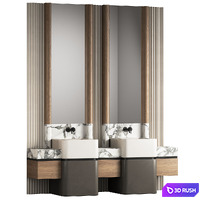 Bathroom furniture 17 3D Model Corona