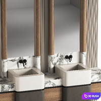 Bathroom furniture 17 3D Model Corona