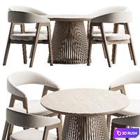 Dining Set 10 3D Model Corona