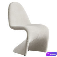 Perth Round Dining Table, Beth Dining Chair 3D Model Corona
