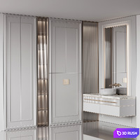 Bathroom furniture 36 3D Model Vray, Corona
