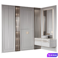 Bathroom furniture 36 3D Model Vray, Corona