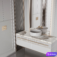 Bathroom furniture 36 3D Model Vray, Corona