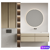 Bathroom furniture set 21 3D Model Vray, Corona