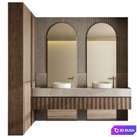 Bathroom furniture by Fauset Bathroom 160 3D Model Vray, Corona