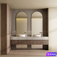 Bathroom furniture by Fauset Bathroom 160 3D Model Vray, Corona