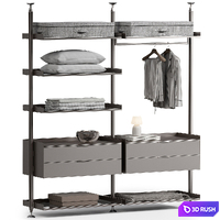 Zenit Wardrobe 02 3D Model Vray, Corona