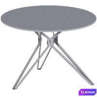 Table VENETO D110 3D Model Corona