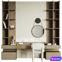 Home Office 002 3D Model Vray, Corona