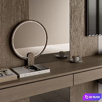 TV Wall 59 3D Model Vray, Corona