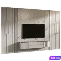 TV 3D Panel 021 3D Model Corona
