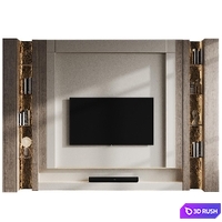 TV Wall 203 3D Model Corona
