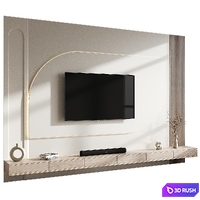 TV Wall 142 3D Model Corona