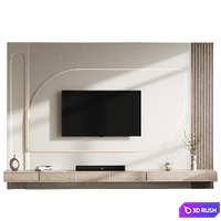 TV Wall 142 3D Model Corona