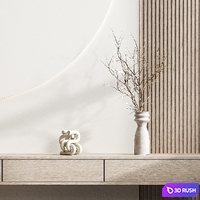TV Wall 142 3D Model Corona