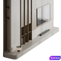 TV wall 013 3D Model Corona