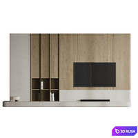 TV wall 013 3D Model Corona
