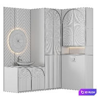 Luxury Bathroom Liem 18 3D Model Vray, Corona