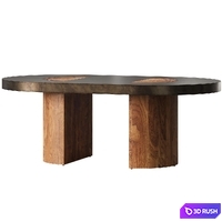 Acacius dining table by Arhaus 3D Model Corona