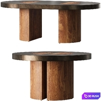 Acacius dining table by Arhaus 3D Model Corona