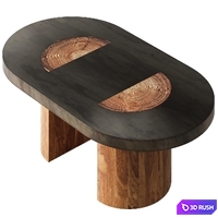 Acacius dining table by Arhaus 3D Model Corona