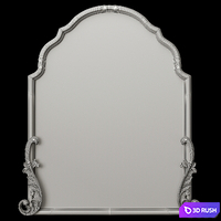 Somuchbetterwithage french gold mirror 3D Model Corona