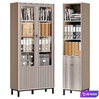 Showcase and rack Travis (office filling) 3D Model Vray, Corona
