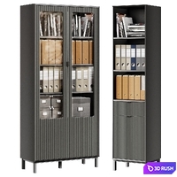 Showcase and rack Travis (office filling) 3D Model Vray, Corona
