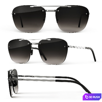 Sunglasses Set 3D Model Vray, Corona