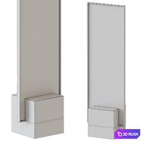 COEXIST STANDING MIRROR 3D Model Vray, Corona