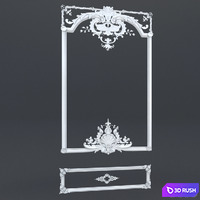 Style mirror 3D Model Vray