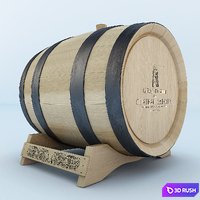 Barrel 3D Model Vray