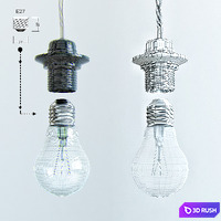 Lightbulb E27 3D Model Vray