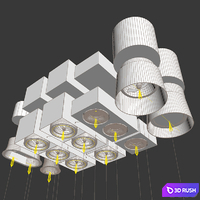 Downlights delta light 5 species 3D Model Vray